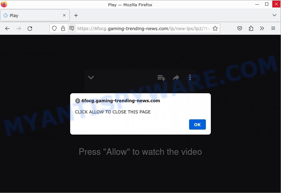 Gaming-trending-news.com Click Allow Scam