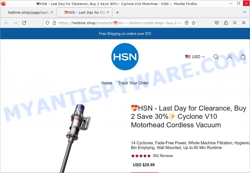 HSN factory outlet scam hebtnie.shop Cyclone V10 Moto