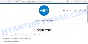 HSN factory outlet scam hebtnie.shop contacts