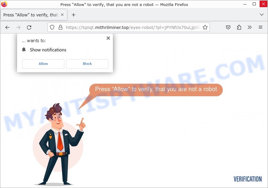 Mithrilminer.top Press Allow Scam