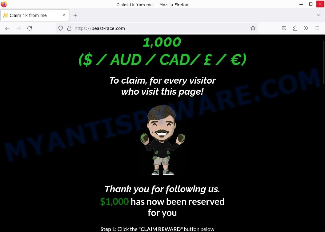 Mr Beast Giveaway Scam beast-race.com