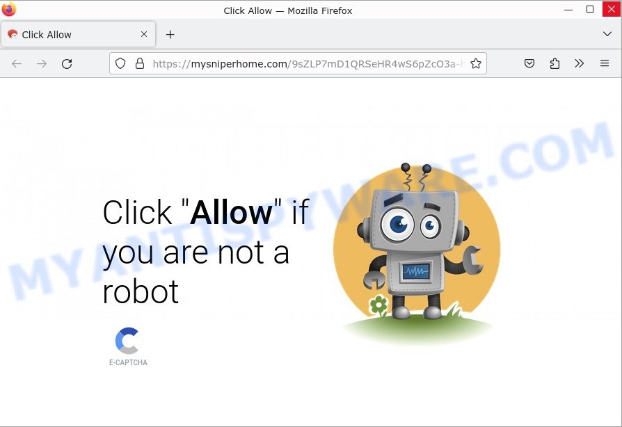 Mysniperhome.com Click Allow Scam
