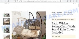 Rlosiy.shop Patio Wicker Swing Chair