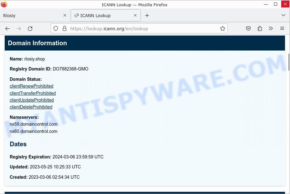Rlosiy.shop whois