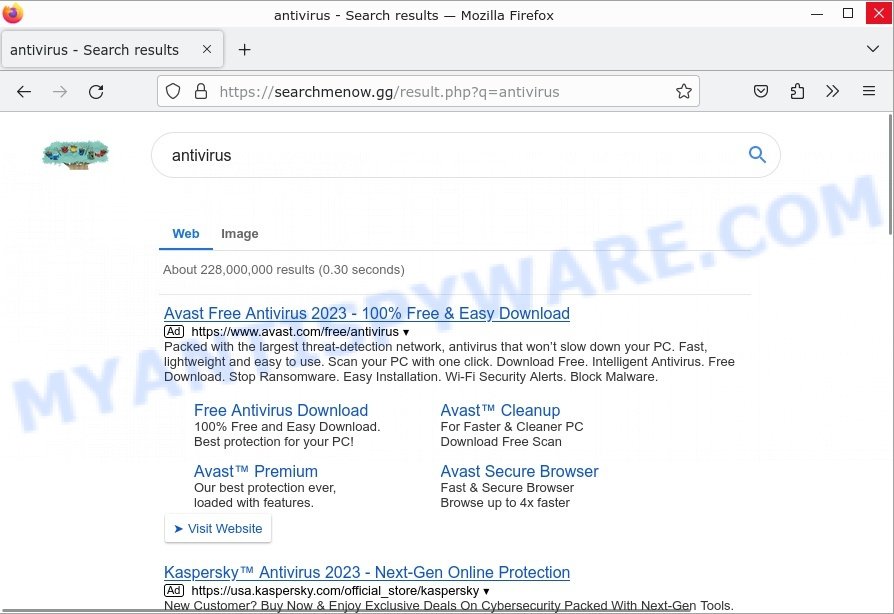 Searchmenow.gg redirect virus Search results