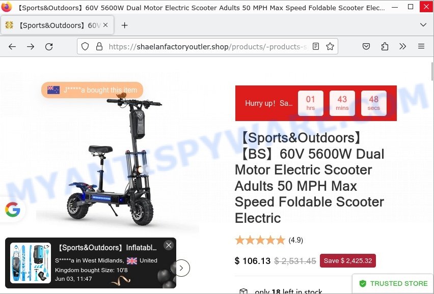 Shaelan Xosha Factory Outlet Scam Dual Motor Electric Scooter