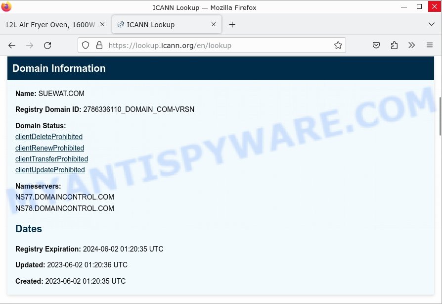 Suewat.com whois
