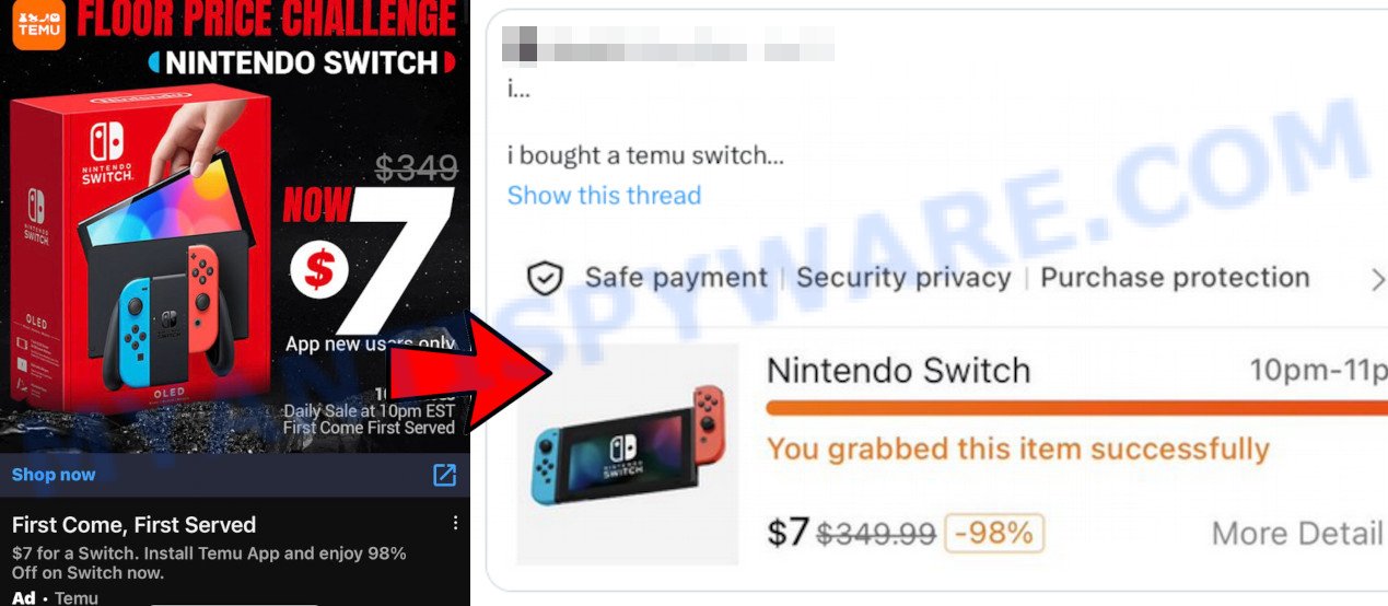 Temu Nintendo Switch Deal Real Proof