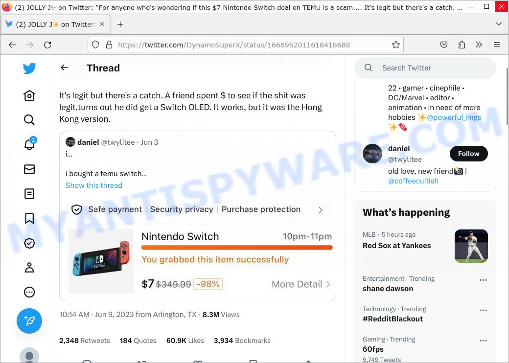 Temu Nintendo Switch Deal is real proof