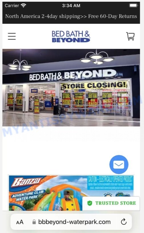 BBBeyond-Waterpark.com Scam store