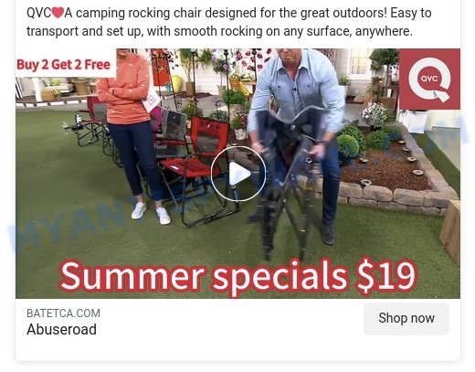 Batetca.com QVC scam store facebook ads 2