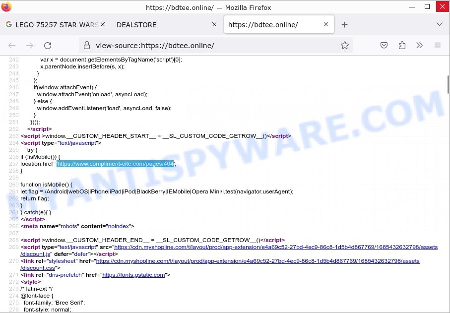 Bdtee.online Scam java script