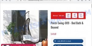 Bedbathclosing.com Scam Porch-Swing