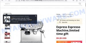 Clissal.shop Scam Express Espresso Machine