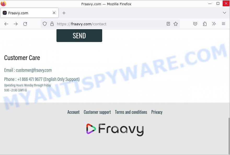 Fraavy.com contacts
