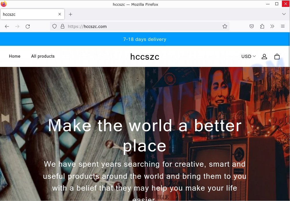 Hccszc.com Scam store