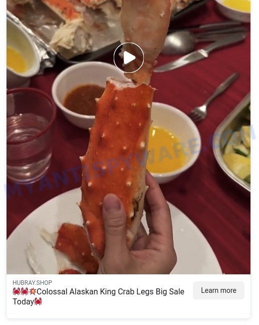 Hubray.shop King Crab HubrayTesco Scam facebook ads