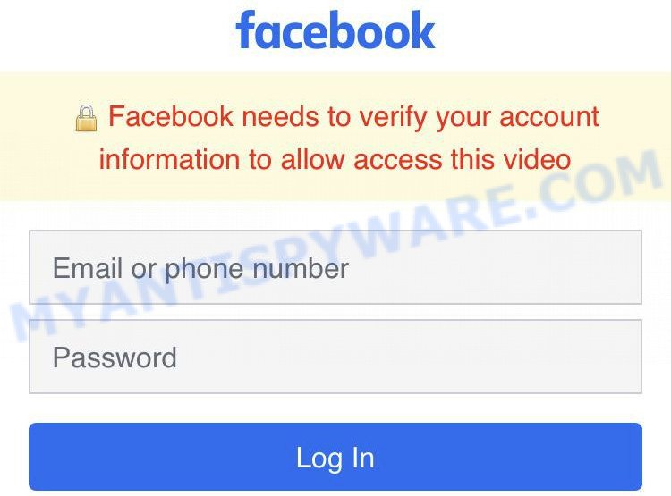 Just Died In An Accident Scam Facebook login page