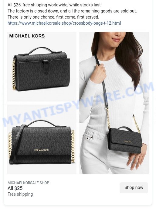 Michaelkorsale.shop Michael Kors Scam facebook ads