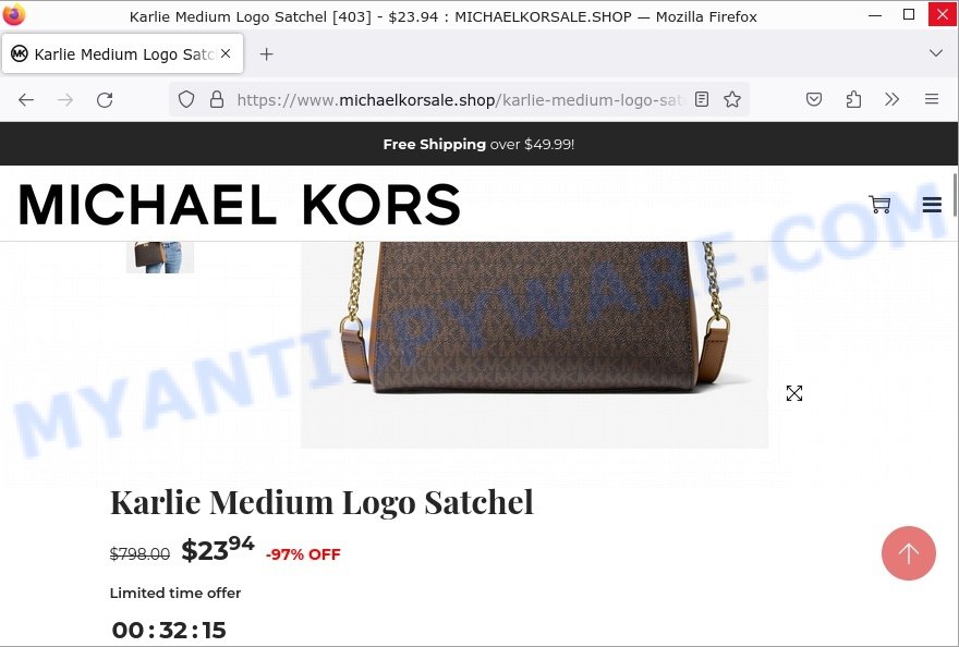 Michaelkorsale.shop Michael Kors Scam prices