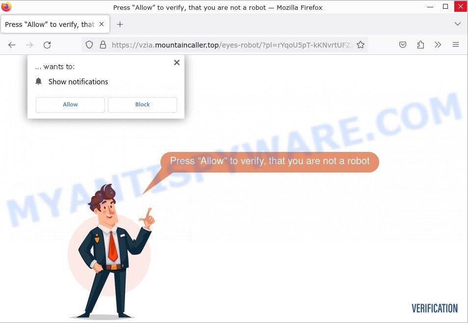 Mountaincaller.top Press Allow Scam