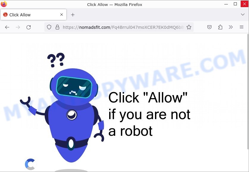 Nomadsfit.com Click Allow Scam
