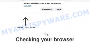 Rockblackstep.com Checking your browser Scam