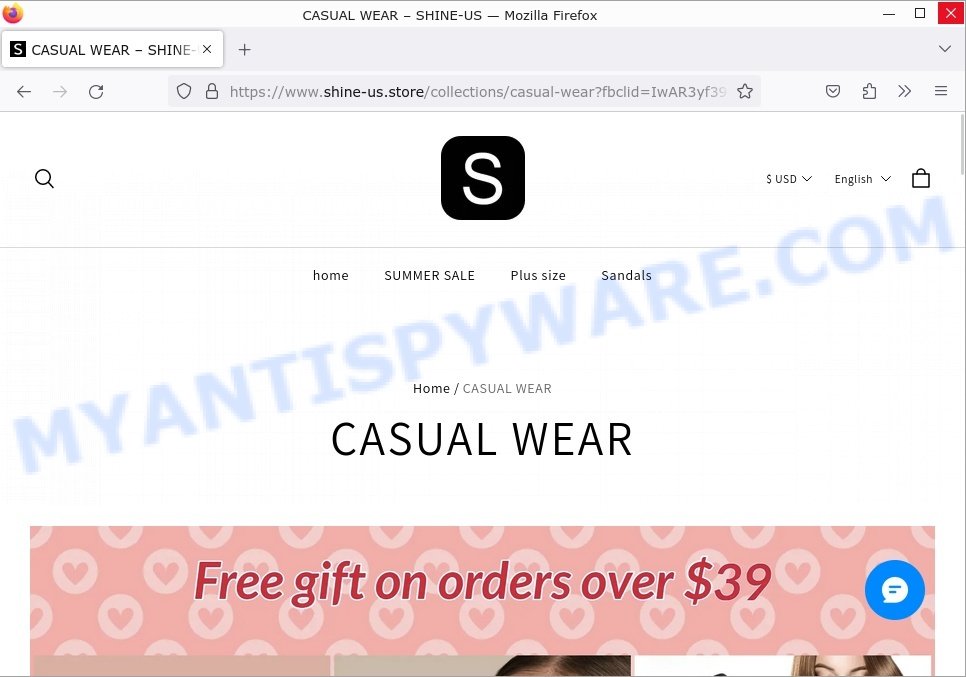 Shine-us.store SHEIN Clearance Sale Scam