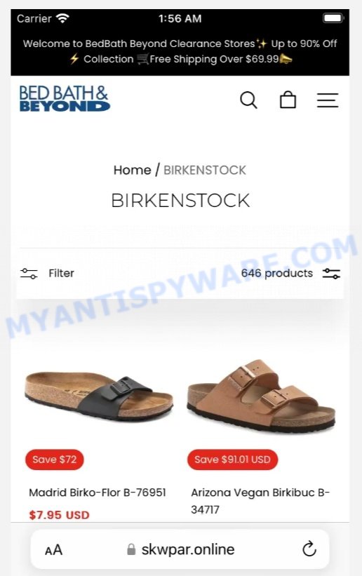Skwpar.online Scam prices