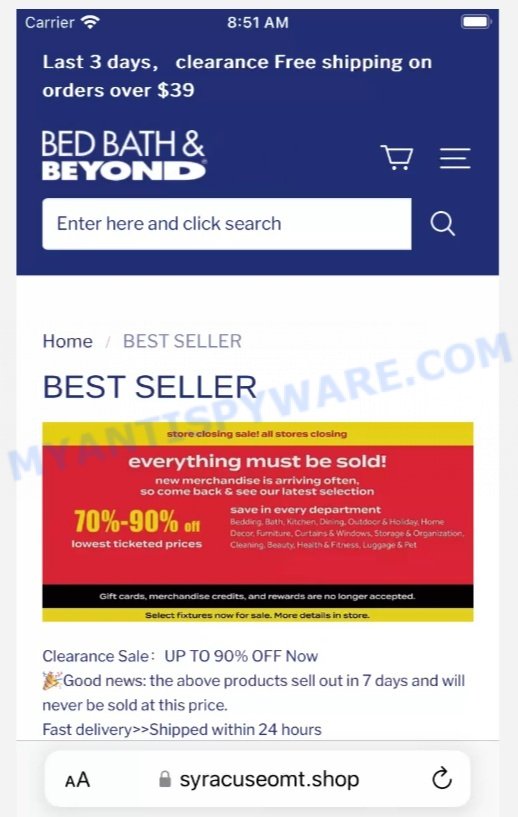 Syracuseomt.shop BBB Scam