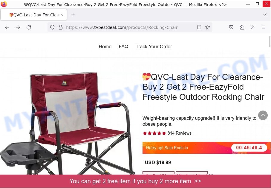 Tvbestdeal.com QVC Sale Scam EazyFold Freestyle Outdoor Rocking Chair