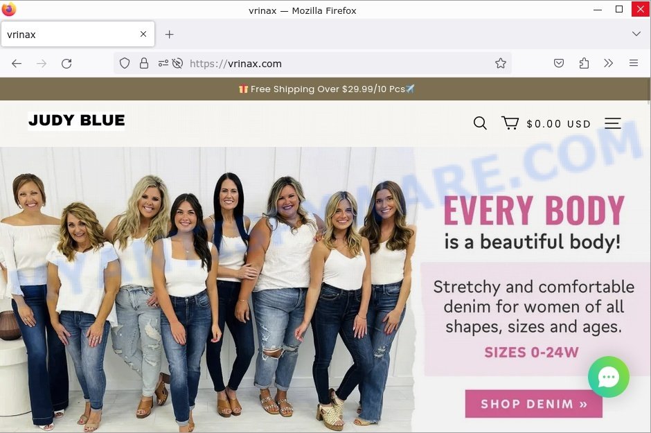 Vrinax.com Judy Blue Jeans Scam store