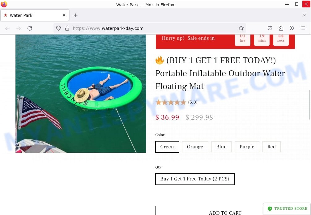 Waterpark-day.com Macy Clearance Sale Scam prices