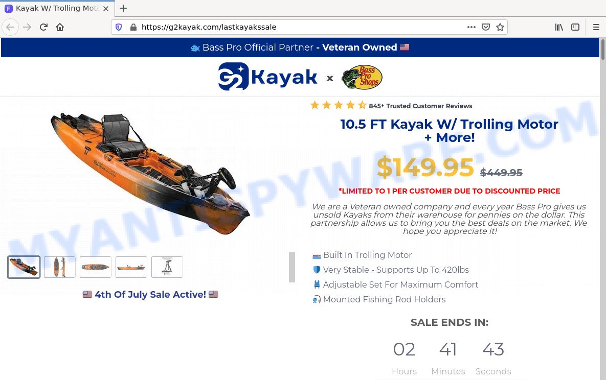 g2kayak.com kayak With Trolling Motor