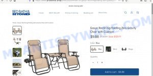 prudencei.shop scam Zero Gravity Chair