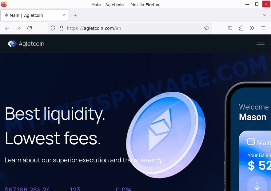 Agletcoin.com website