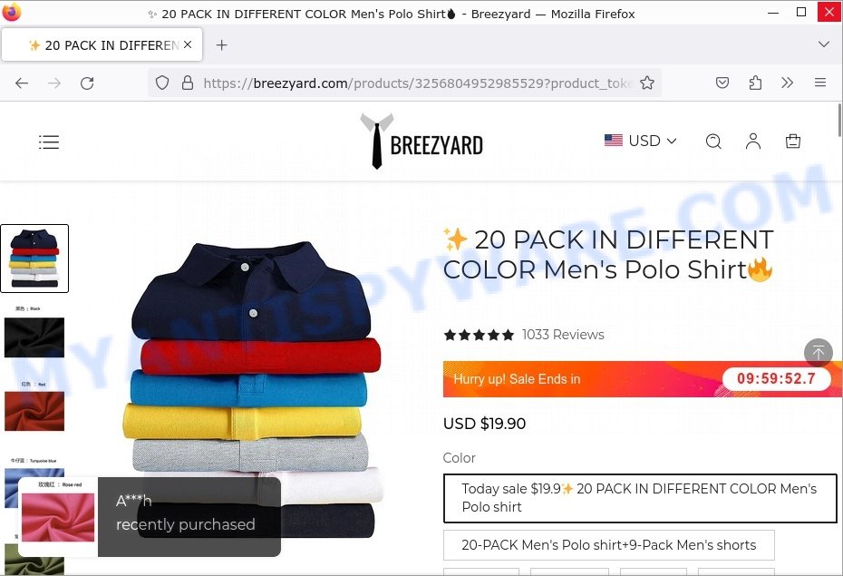 Breezyard.com Scam store