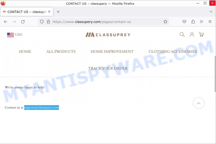 Classupery.com scam contacts