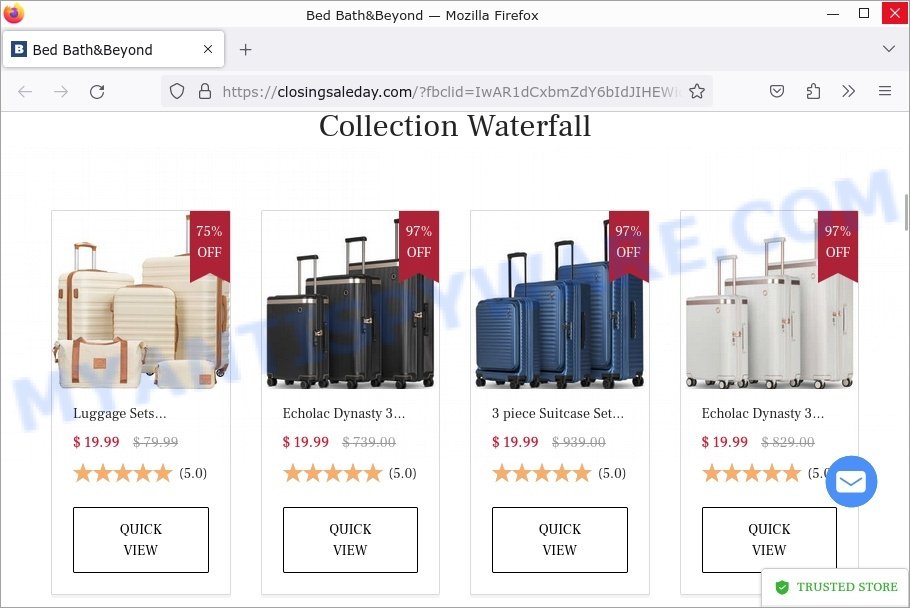 Closingsaleday.com scam store