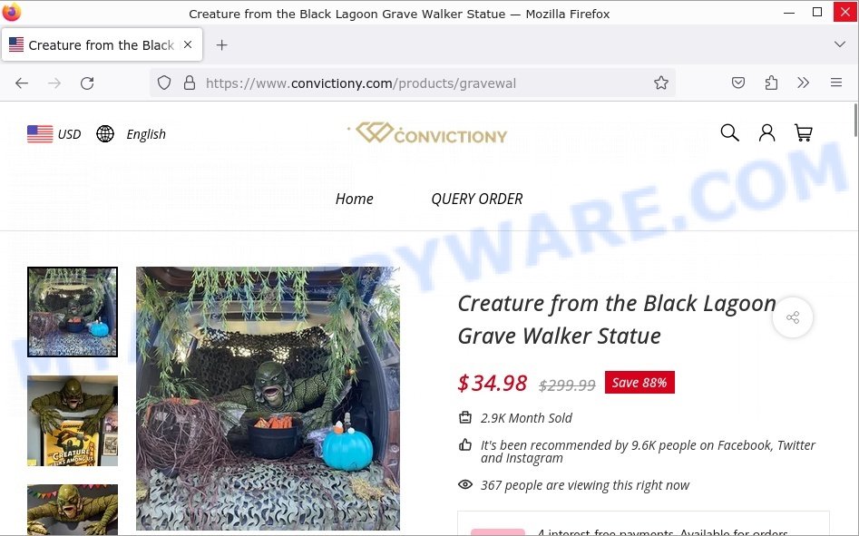 Convictiony.com Black Lagoon Grave Walker Statue