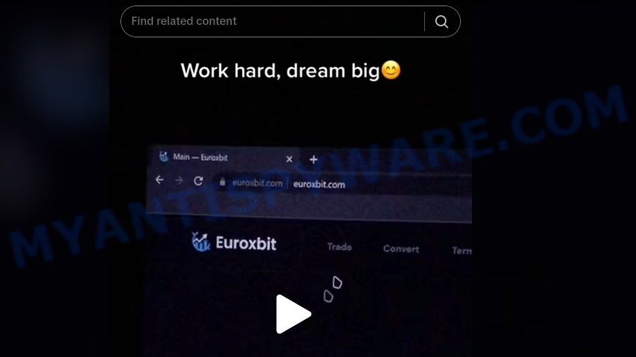 Euroxbit.com TikTok ads