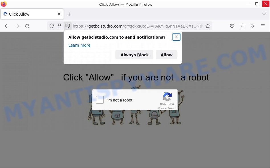 Getbcistudio.com Click Allow Scam