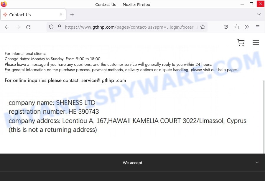 Gthhp.com scam contacts