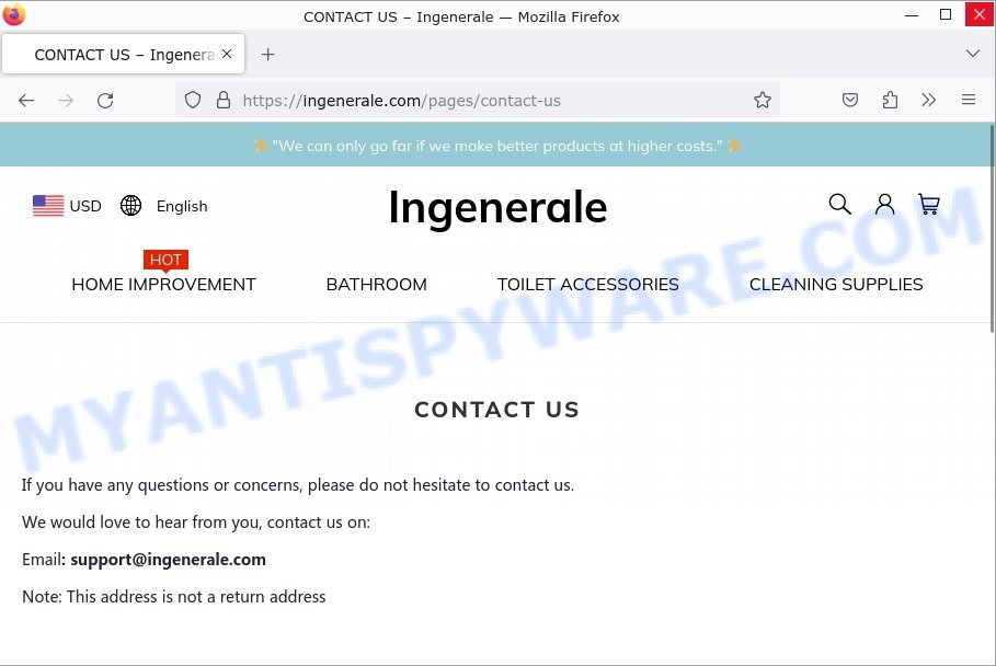 Ingenerale.com contacts