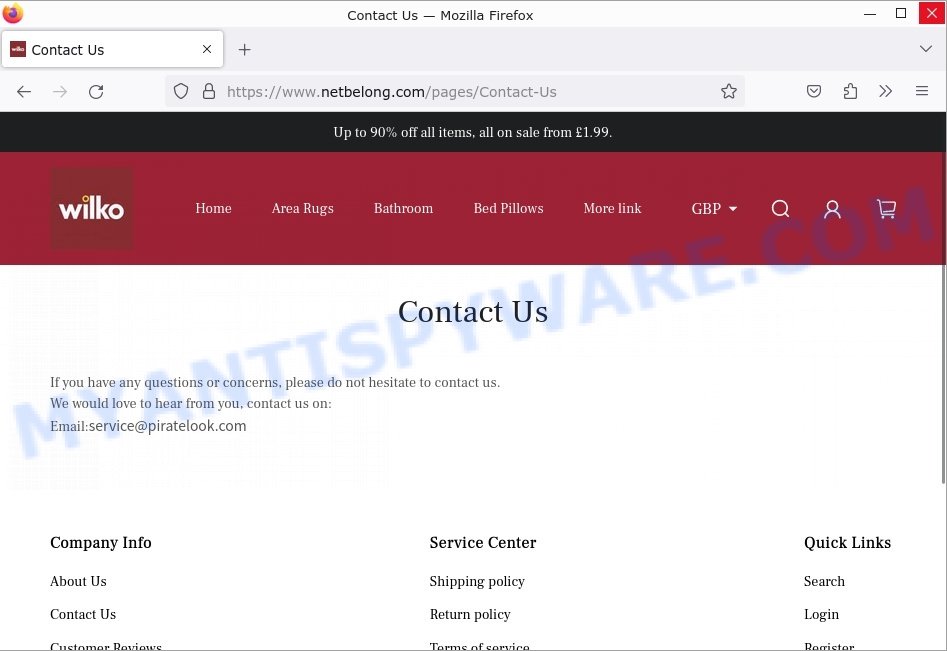 Netbelong.com scam contacts