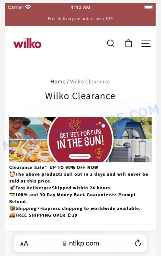 Ntlkp.com Scam store