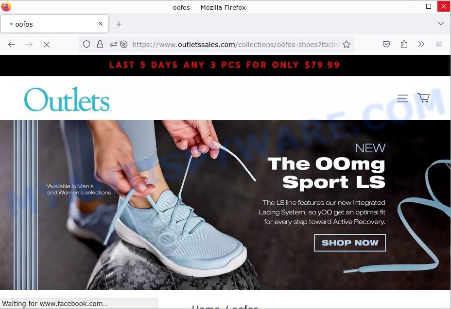 Outletssales.com oofos Scam