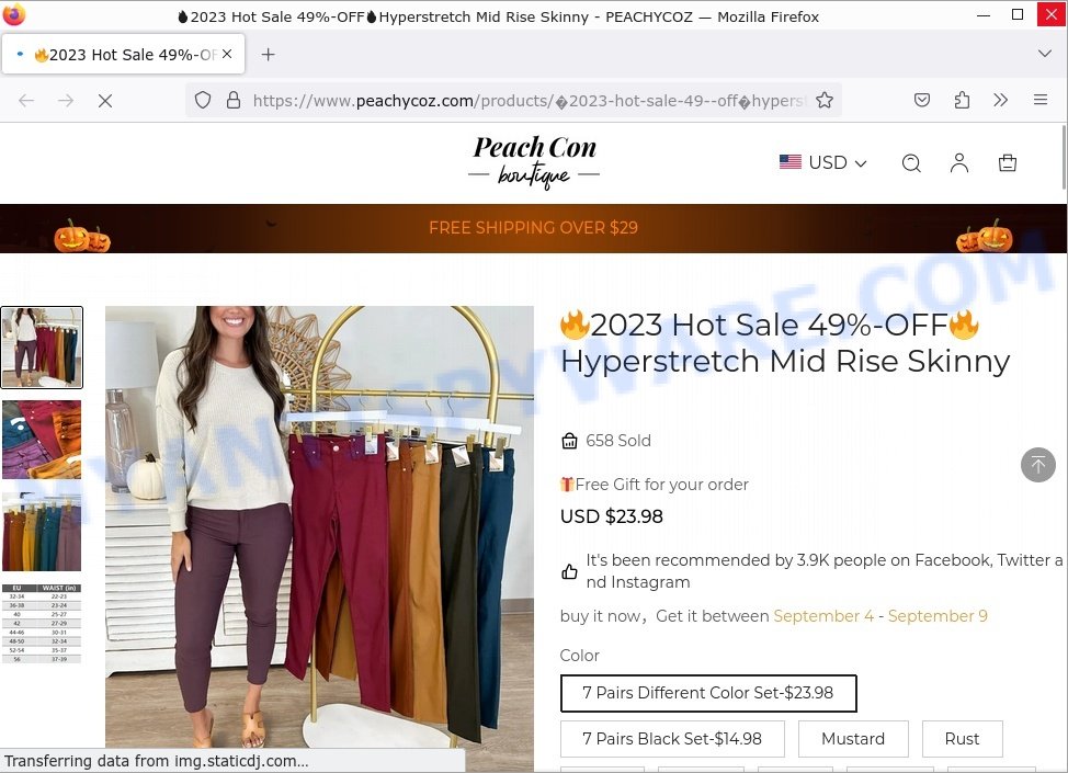 Peachycoz.com 2023 Hot Sale Mid Rise Skinny Scam