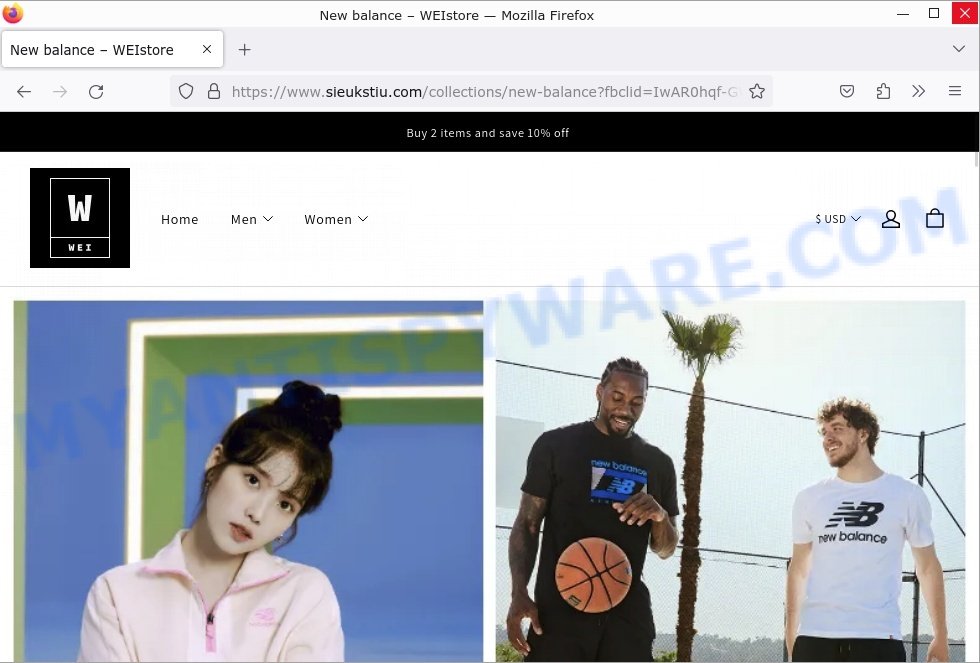 Sieukstiu.com New balance WEIstore scam
