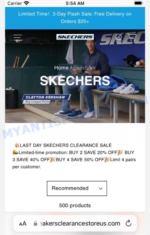 Sneakersclearancestoreus.com Scam Store